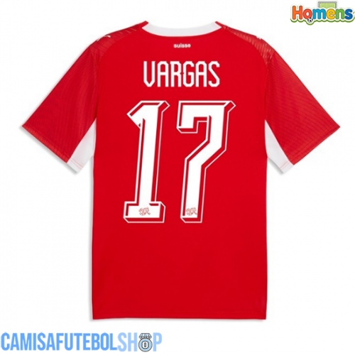 Camisa de time de futebol Suíça Ruben Vargas #17 Replicas 1º Equipamento Mundo 2026 Manga Curta